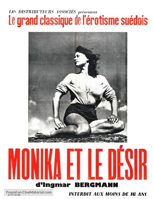 Sommaren med Monika - French Re-release movie poster