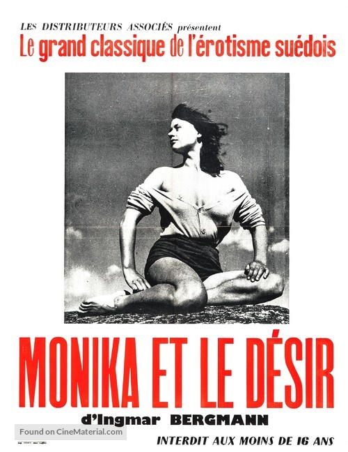 Sommaren med Monika - French Re-release movie poster
