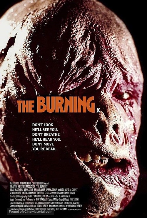 The Burning - British Movie Poster