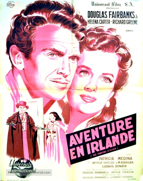 The Fighting O&#039;Flynn - French Movie Poster