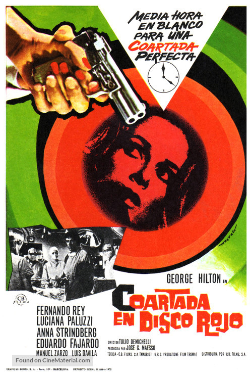 Coartada en disco rojo - Spanish Movie Poster