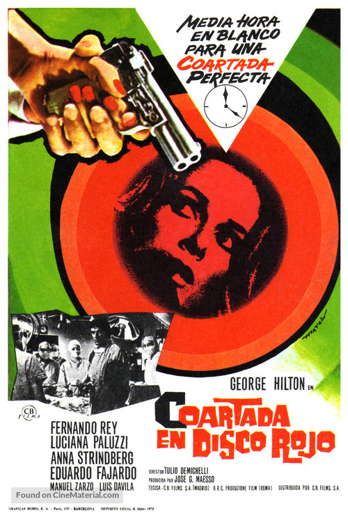 Coartada en disco rojo - Spanish Movie Poster