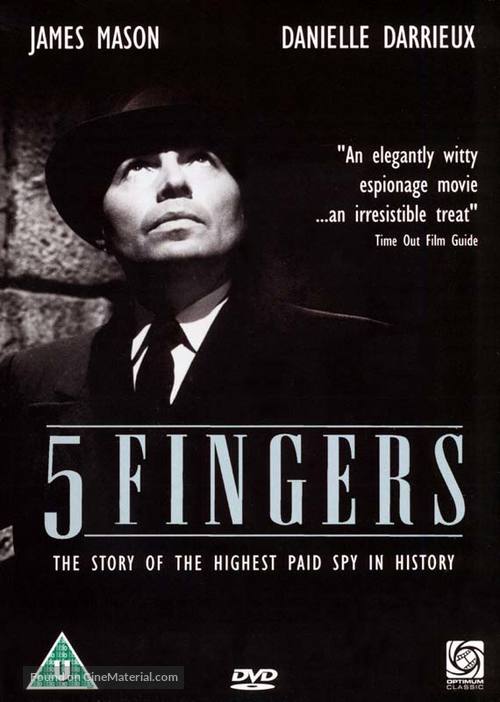 5 Fingers - British Movie Cover