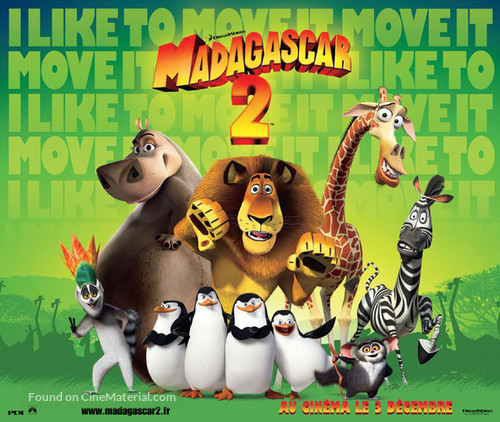 Madagascar: Escape 2 Africa - French Movie Poster