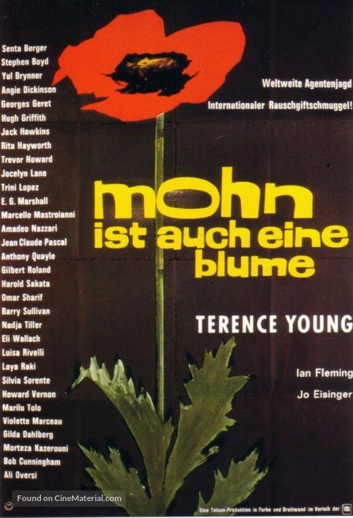 The Poppy Is Also a Flower - German Movie Poster
