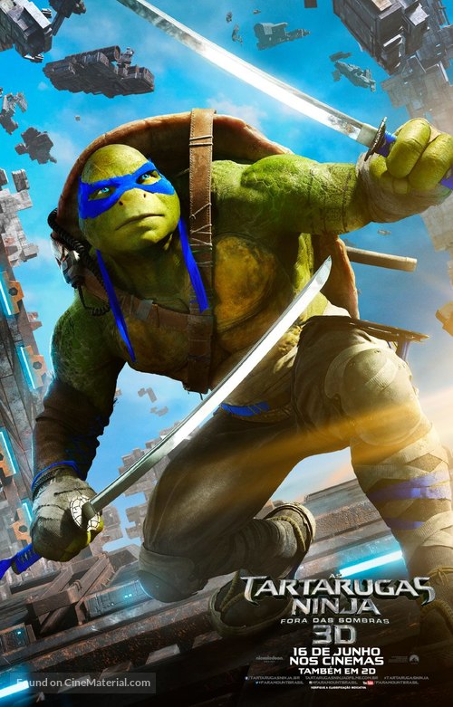 Teenage Mutant Ninja Turtles: Out of the Shadows - Brazilian Movie Poster