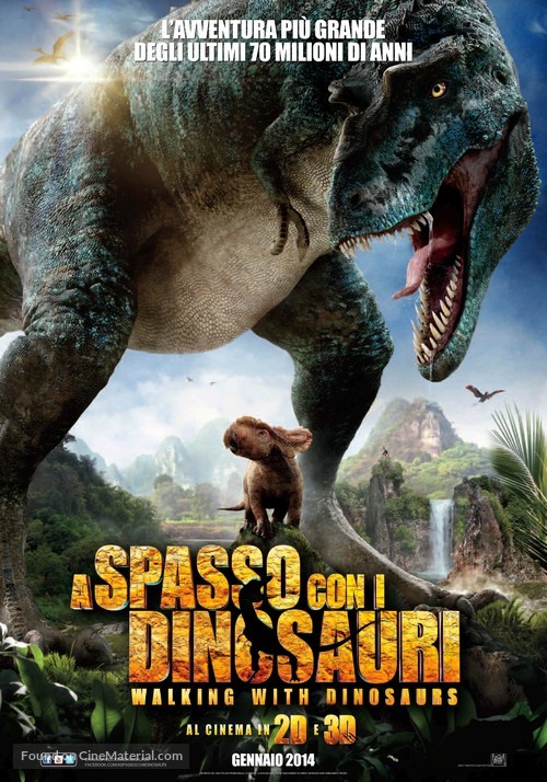 Walking with Dinosaurs 3D - Italian Movie Poster