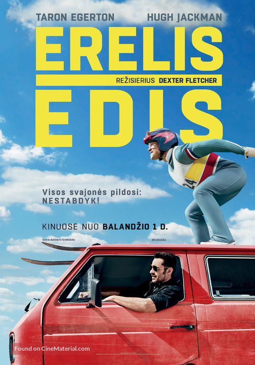 Eddie the Eagle - Lithuanian Movie Poster