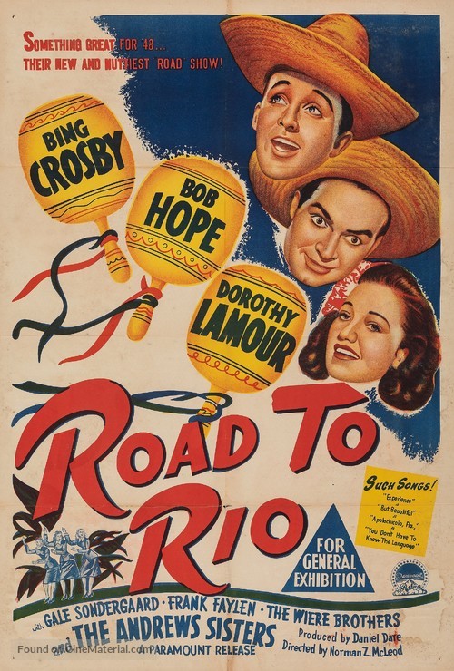 Road to Rio - Australian Movie Poster