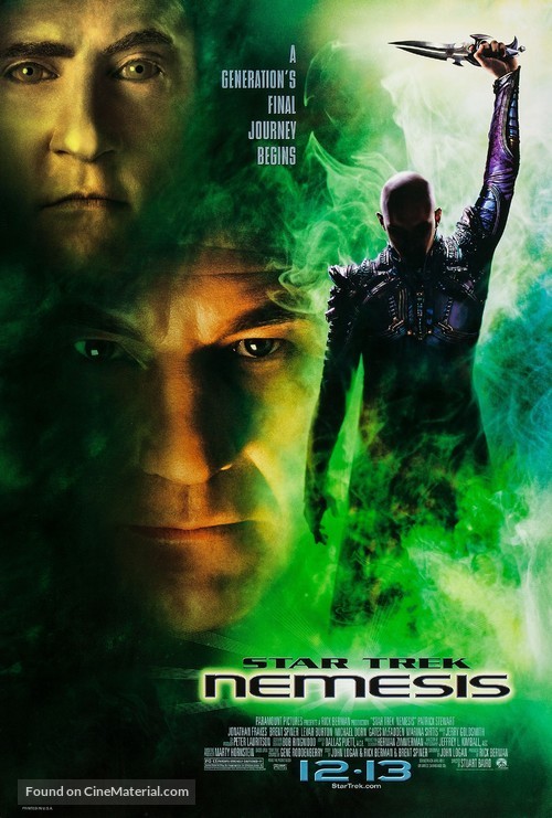 Star Trek: Nemesis - Advance movie poster