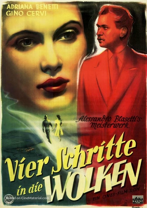 4 passi fra le nuvole - German Movie Poster