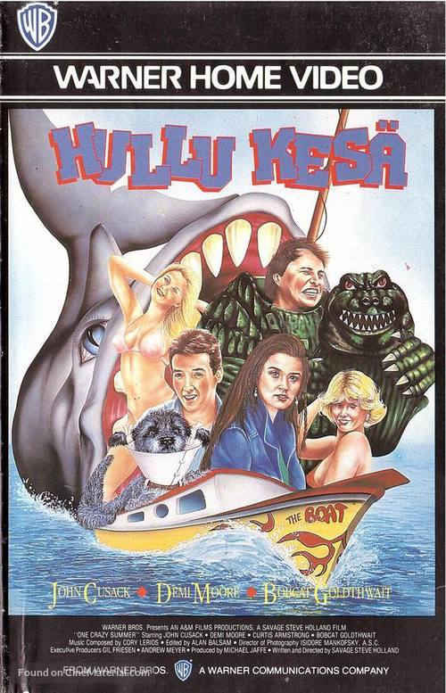 One Crazy Summer - Finnish VHS movie cover