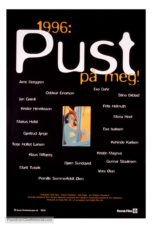 1996: Pust p&aring; meg! - Norwegian Movie Poster