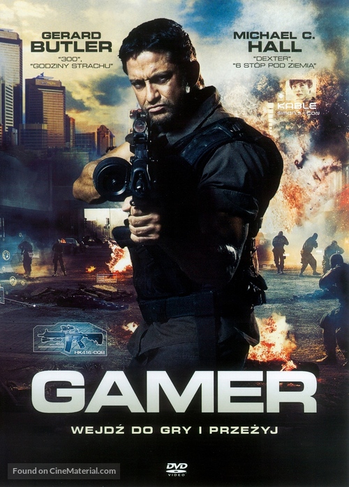 Gamer - Polish DVD movie cover