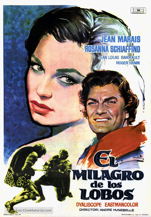 Le miracle des loups - Spanish Movie Poster