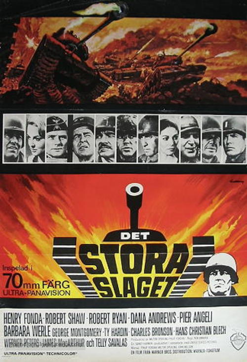 Battle of the Bulge - Swedish Movie Poster