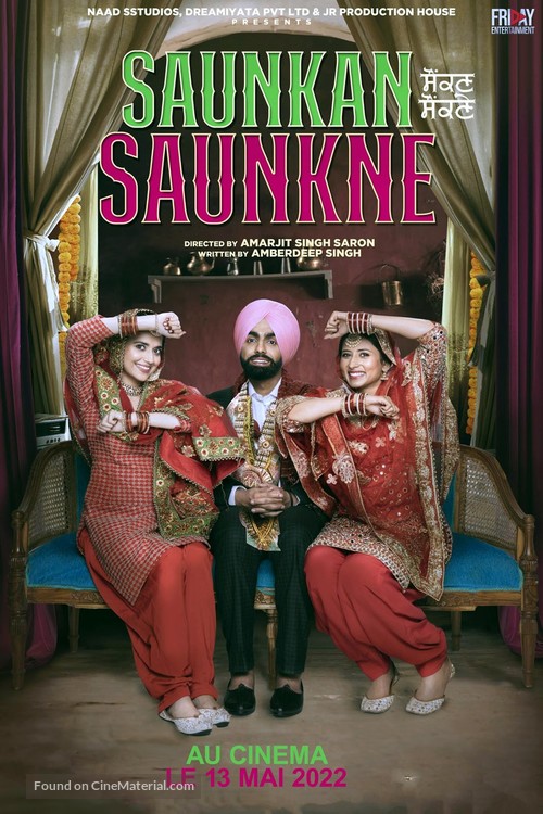 Saunkan Saunkne - French Movie Poster