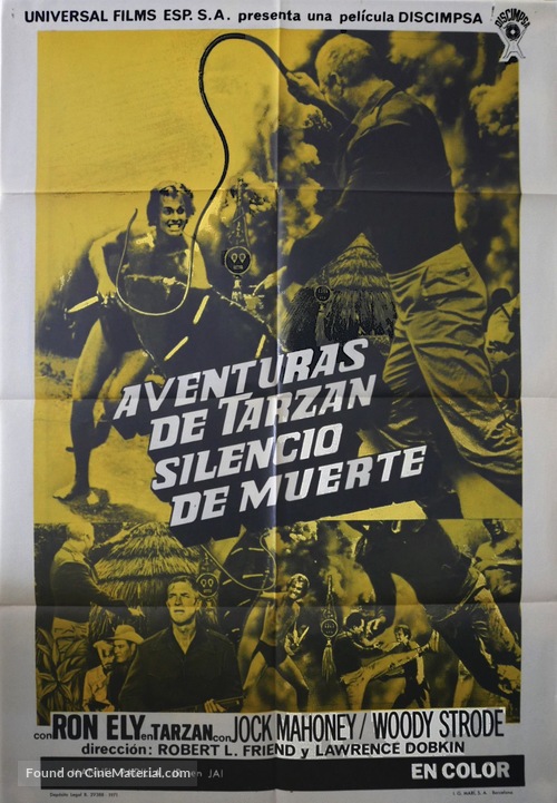 Tarzan&#039;s Deadly Silence - Spanish Movie Poster