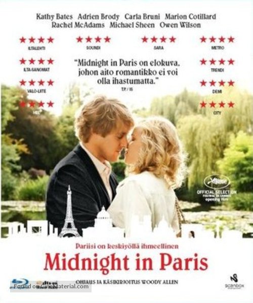 Midnight in Paris - Swedish Blu-Ray movie cover