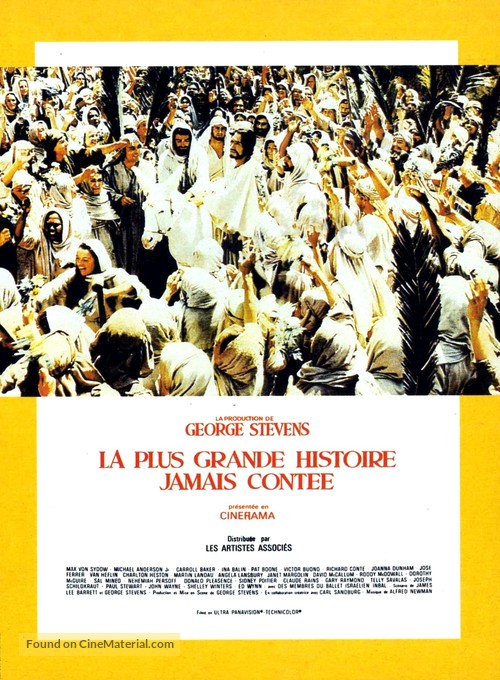 The Greatest Story Ever Told - French Movie Poster
