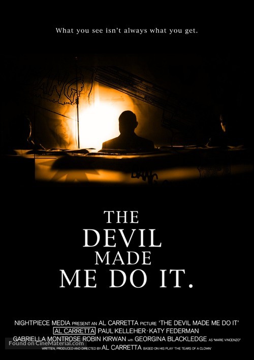 The Devil Made Me Do It - British Movie Poster