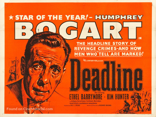 Deadline - U.S.A. - British Movie Poster