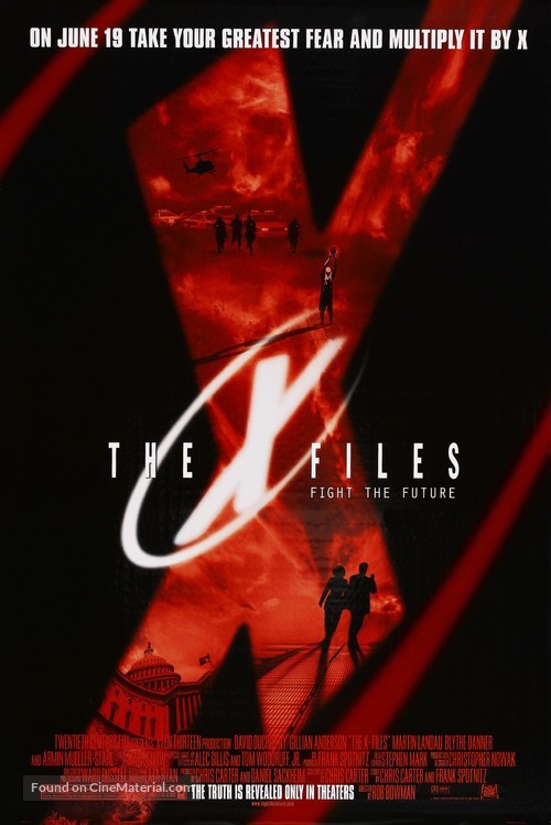 The X Files - Advance movie poster