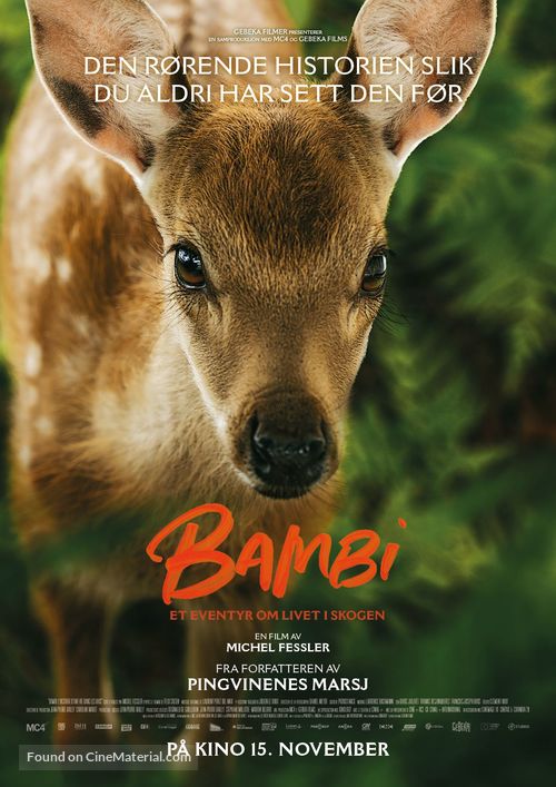 Bambi, L&#039;histoire d&#039;une vie dans les bois - Norwegian Movie Poster