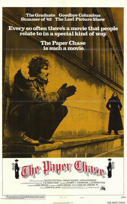 The Paper Chase - Theatrical movie poster
