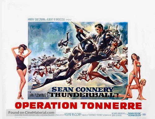 Thunderball - Belgian Re-release movie poster