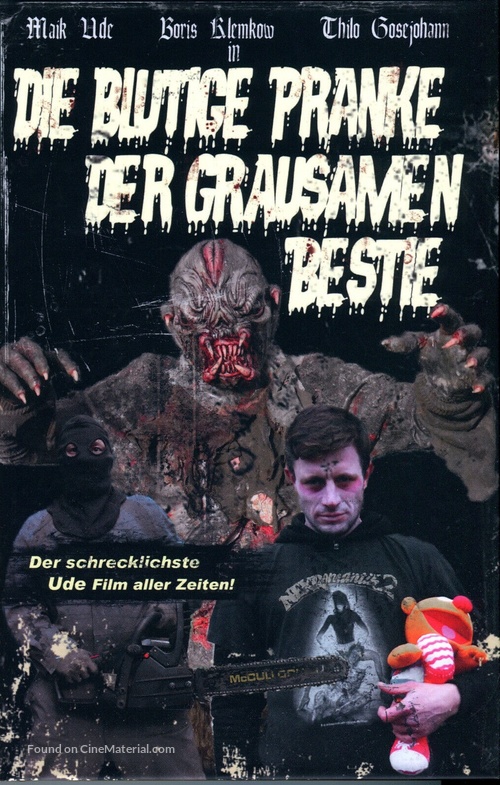 Die blutige Pranke der grausamen Bestie - German DVD movie cover