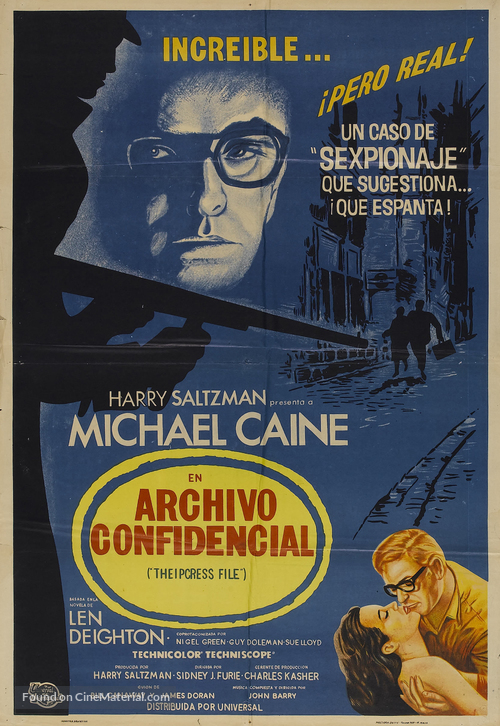 The Ipcress File - Argentinian Movie Poster