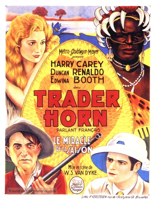 Trader Horn - French Movie Poster