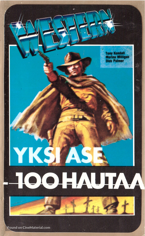 Una pistola per cento croci! - Finnish VHS movie cover