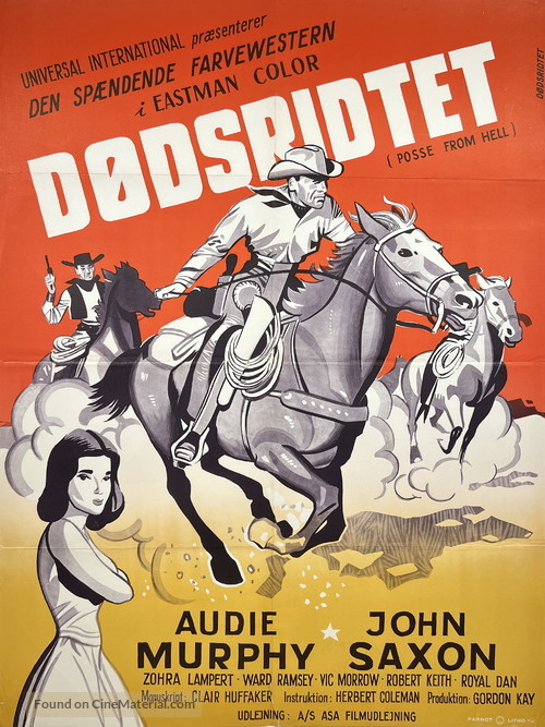 Posse from Hell - Danish Movie Poster