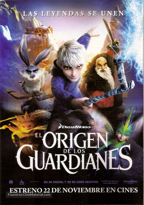 Rise of the Guardians - Argentinian Movie Poster