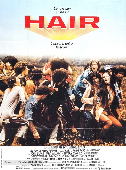 Hair - French Movie Poster