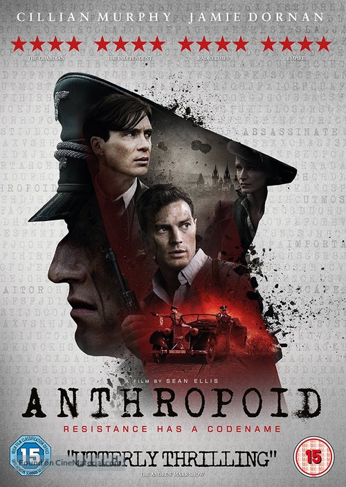 Anthropoid - British DVD movie cover