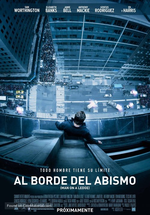 Man on a Ledge - Spanish Movie Poster