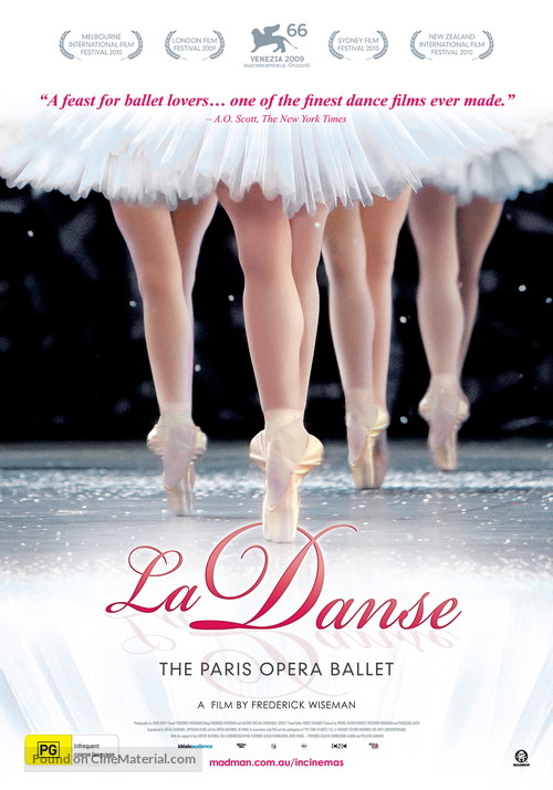 La danse - Le ballet de l&#039;Op&eacute;ra de Paris - Australian Movie Poster