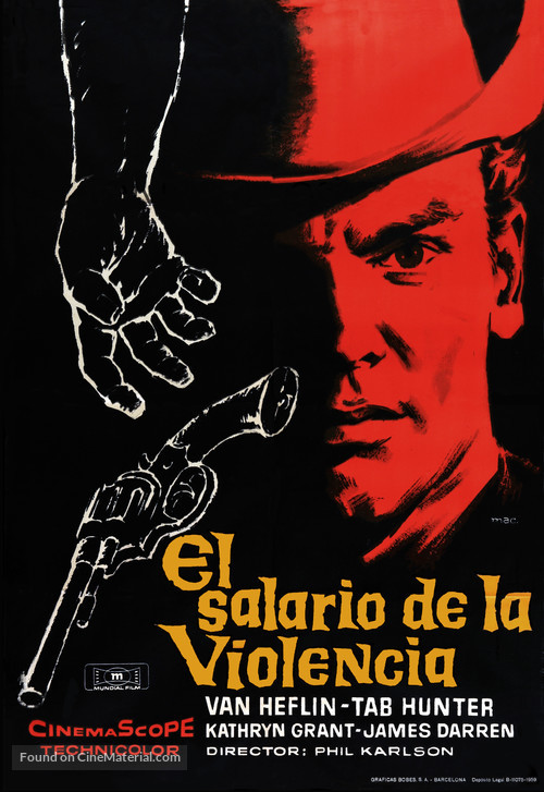 Gunman&#039;s Walk - Spanish Movie Poster