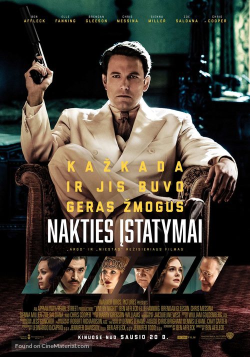 Live by Night - Lithuanian Movie Poster