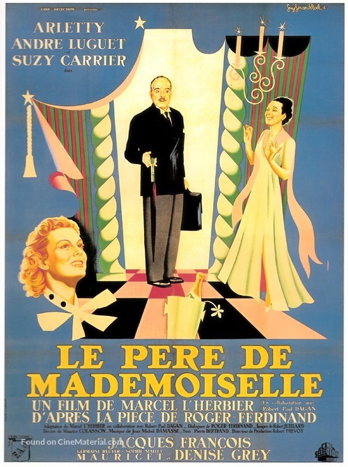 Le p&egrave;re de Mademoiselle - French Movie Poster