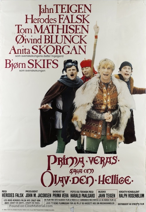 Prima Veras saga om Olav den hellige - Norwegian Movie Cover