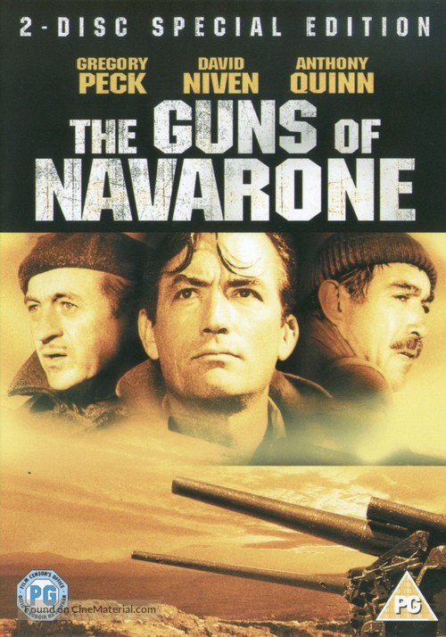 The Guns of Navarone - British DVD movie cover