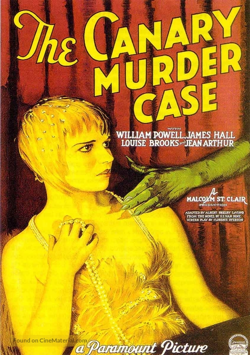 The Canary Murder Case - Movie Poster