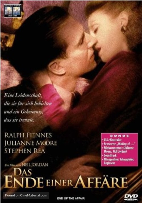 The End of the Affair - German Movie Cover