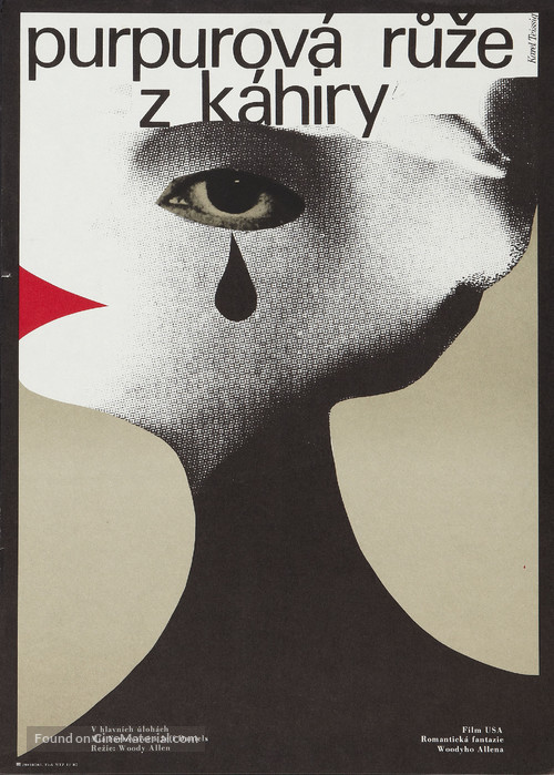 The Purple Rose of Cairo - Czech Movie Poster