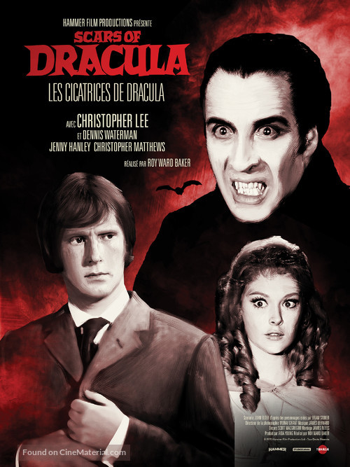 Scars of Dracula - French Re-release movie poster