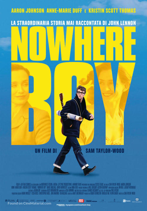 Nowhere Boy - Italian Movie Poster